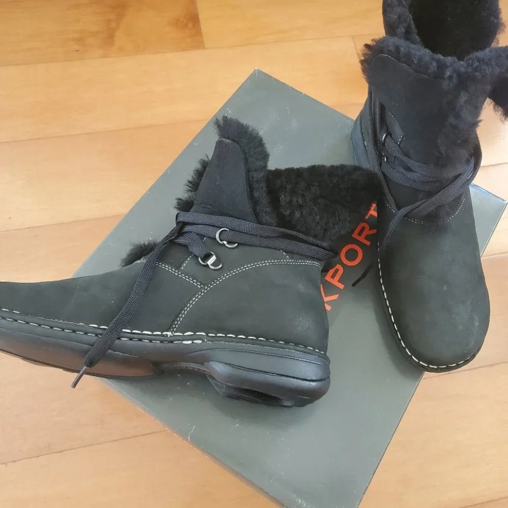 Leather and Natural Fur winter boots - Picture 6 of 9